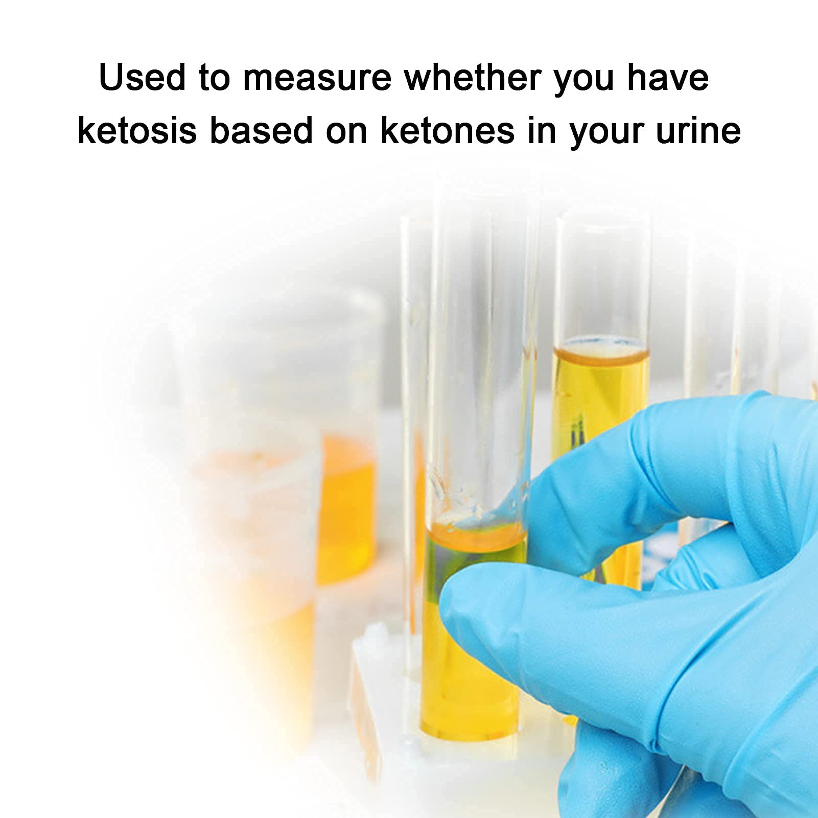 Keton Urin Teststreifen, Ketone Level Teststreifen Ketone Level Messstreifen Ketone Level Monitor Teststreifen 100 Stück Keton Teststreifen für Zuhause