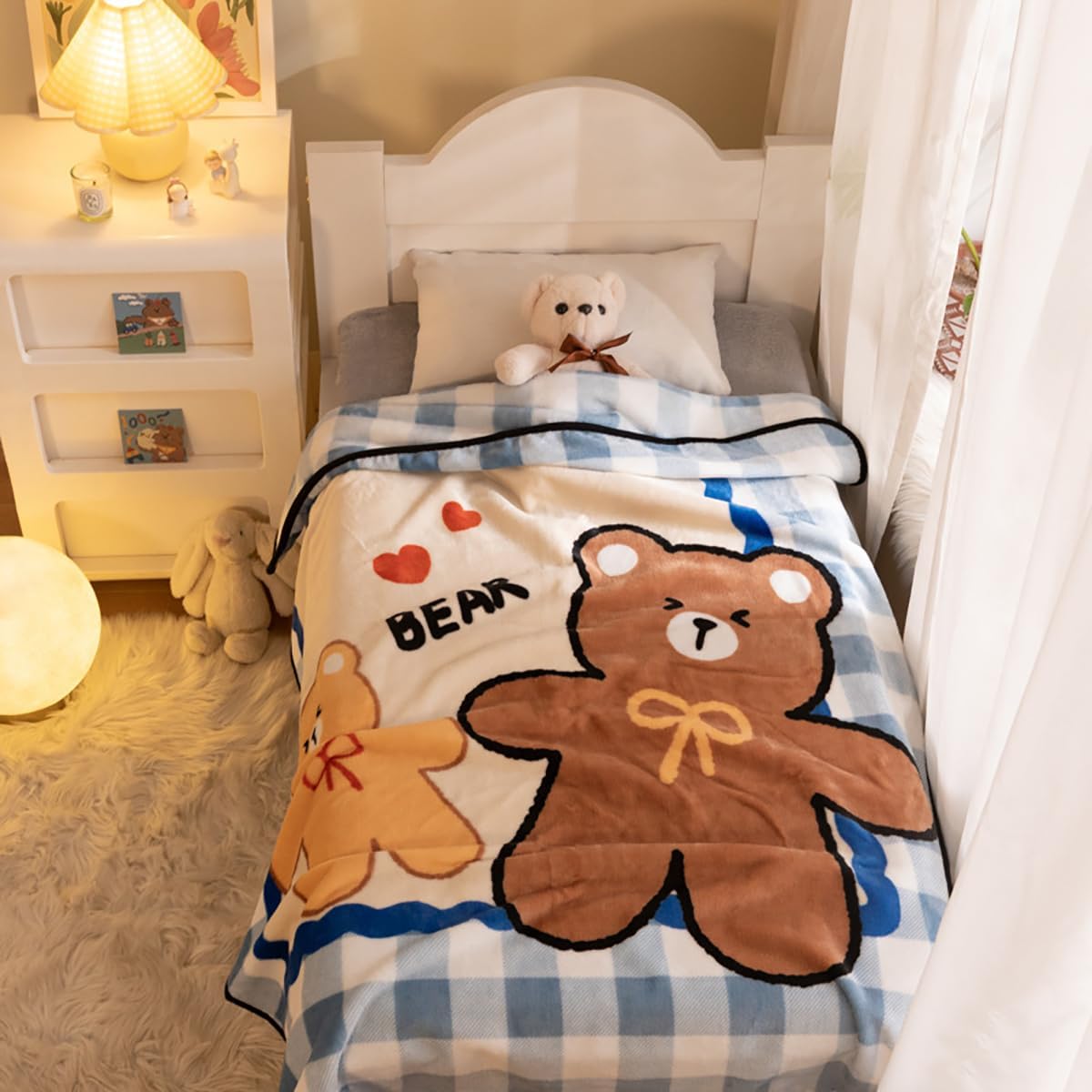 Baby Blanket for Kids Throw Blanket Soft Flannel Girls Boys Blanket Warm Plush Flannel Fleece Blanket Children Cuddly Toddler Newborn Blankets