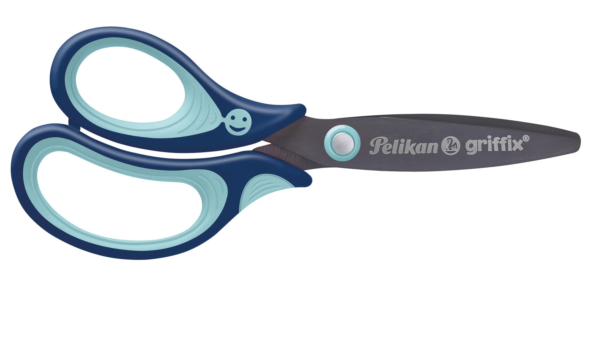 Pelikan Tijeras Griffix con Mango Ergonómico para Zurdos, Seguras para Niños, Cómodas y Duraderas, Tijeras para Manualidades, Adecuadas para la Escuela