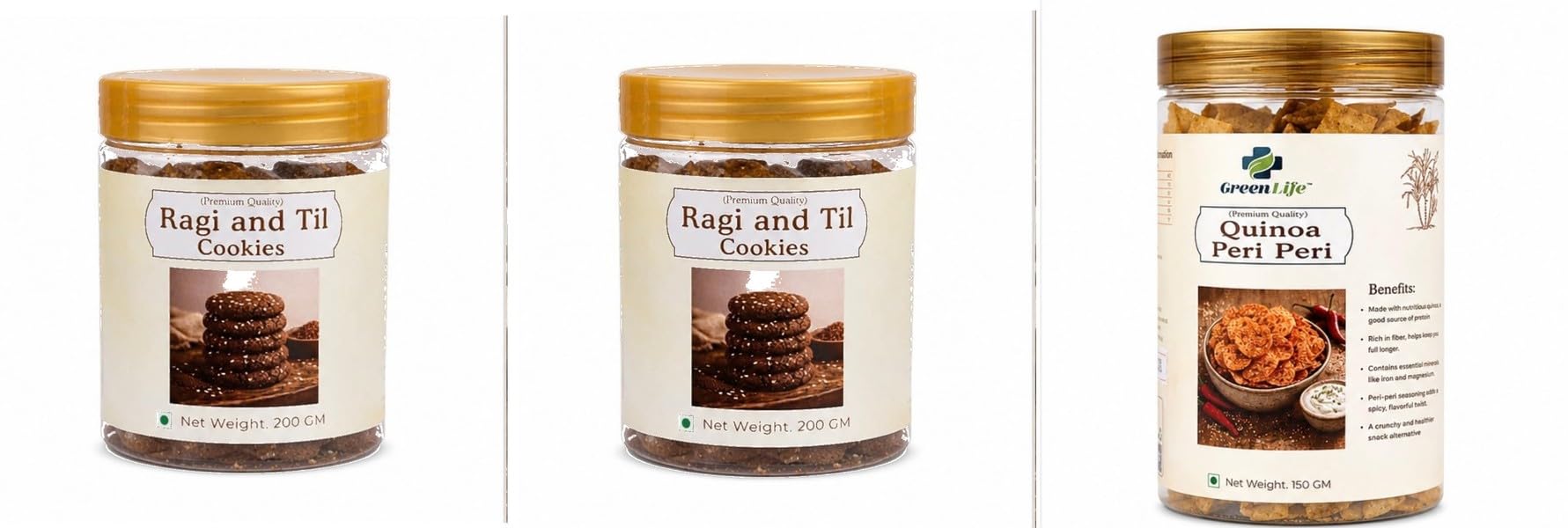 Millet Cookies | Baked Cookies | Tea Time | 200gpack of 2Organic Jaggery Candy with Pepper 250g | Natural Desi Gur Pepper Candy | Traditional Sweet & Spicy | GreenLife Combo | Total Weig-image-18