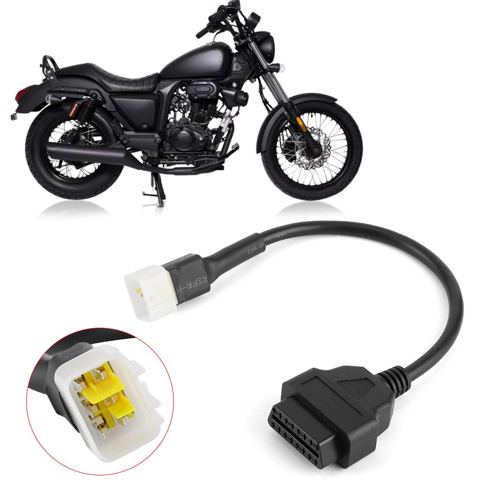 Câble De Moto OBD Pour Suzuki, Câble De Prise, Câble De Diagnostic, 6 Broches Vers OBD2, Adaptateur 16 Broches, Accessoires De Moto, Prix Bas