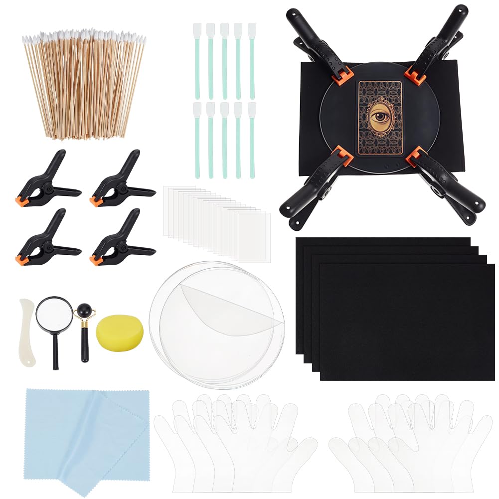 NBEADS Kit D'Aplatissement de Cartes à Collectionner Kit D'Accessoires de Nettoyage et d'entretien pour Cartes à Collectionner Produits de Protection et de Nettoyage pour Cartes de Collection