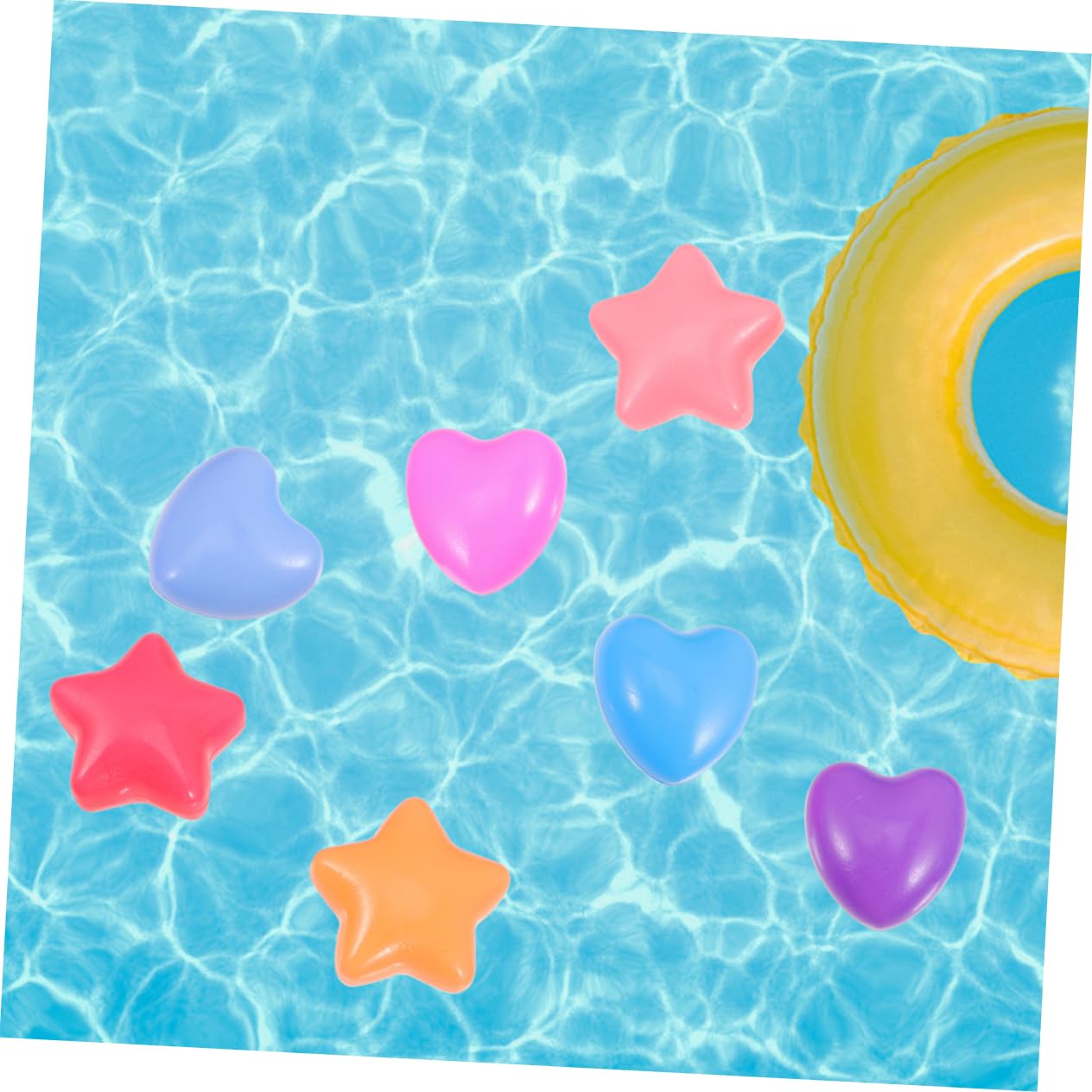 80pezzi Palline Colorate Forma Cuore e Stella Palline Oceaniche Per Piscina Giochi Ragazzo Ragazza Ragazza Morbide e Indistruttibili Per Tende Gioco e Vaschette Idee Regalo Feste e