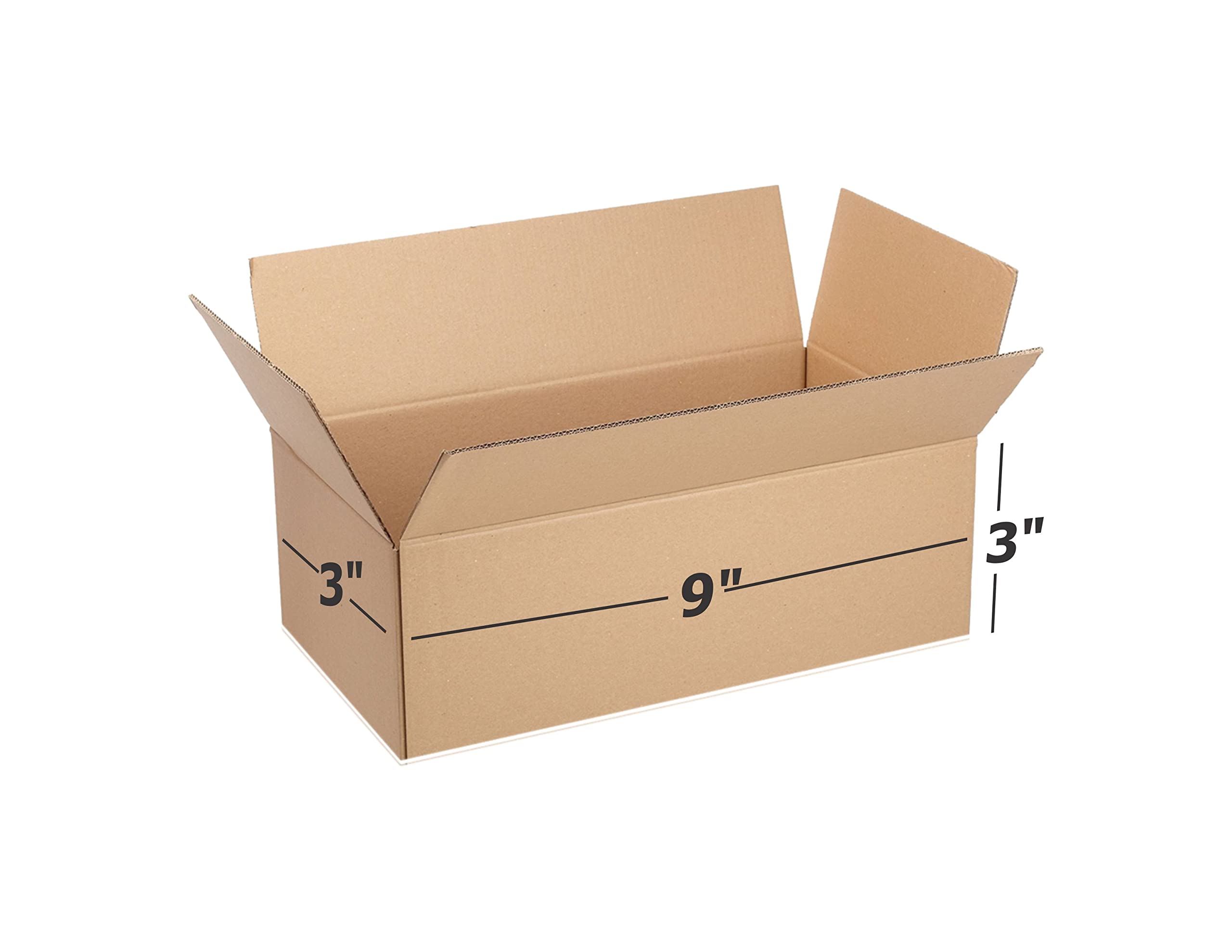3 Ply Brown Corrugated Packaging Box Size: 9x3x3 Length 9 in Width 3 in Height 3 in Suitable E-commerce Shipping, Ideal as Home Shifting & Storage, Shipping Pack of 50-image-18