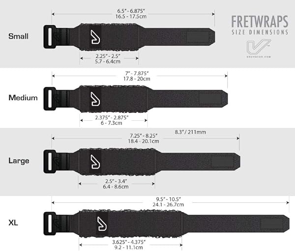 Gruv Gear FretWraps String Muter 1-Pack (Black, Small) (FW-1PK-SM) - 2