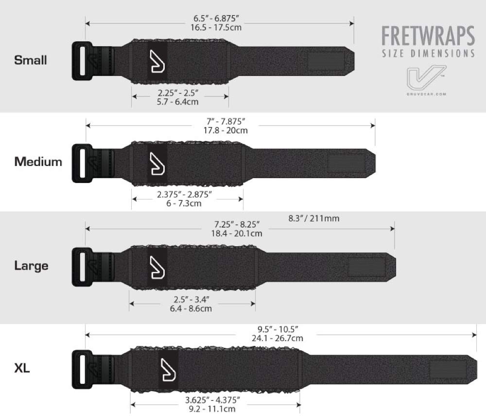 Gruv Gear FretWraps String Muter 1-Pack (Black, Small) (FW-1PK-SM) - 2