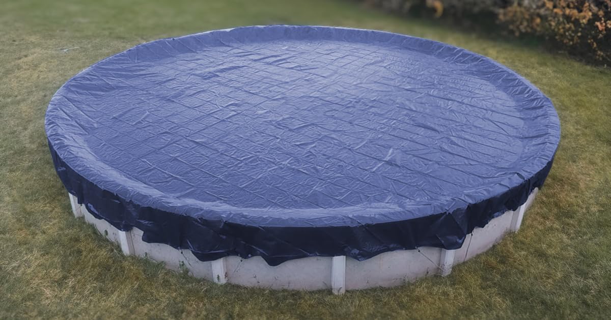 Pureline Denali Above Ground Winter Pool Cover, 28 Foot Round, 8 Year Warranty
