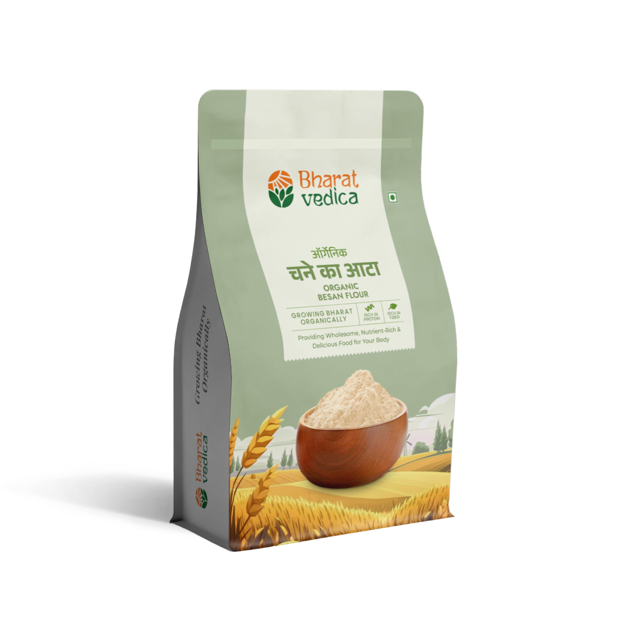 Bharat Vedica Besan Flour, Organic & Stone Milling Method, Uniform Particle Size, Healthy & Protein Rich Flour, Gluten-free, 1 kg (B0D9WFFX37) Amazon Price History, Amazon Price Tracker