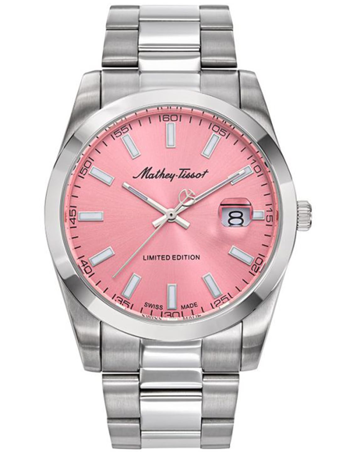 Mathey-Tissot Stainless Steel Swiss Made Pink Dial Limited Edition Analog Watch for Men - H451Pk, Silver Band (B09YRKQVZ8) Amazon Price History, Amazon Price Tracker