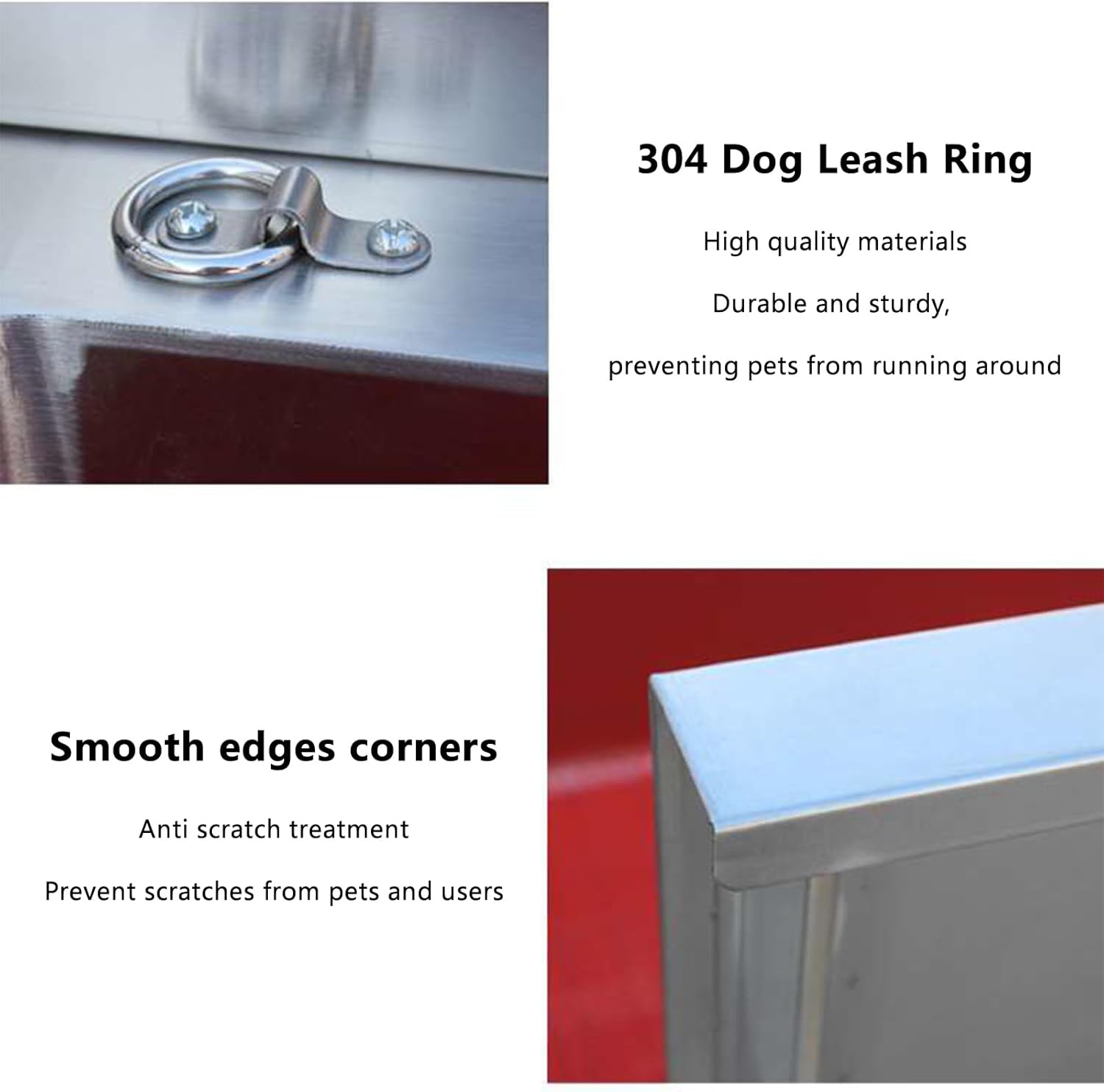 Stainless Steel Dog Bath Tub - Pet Washing Station for Large, Medium & Small Dogs and Cats - 40in Grooming Sink for Home - Ideal Dog Grooming Bathing Station