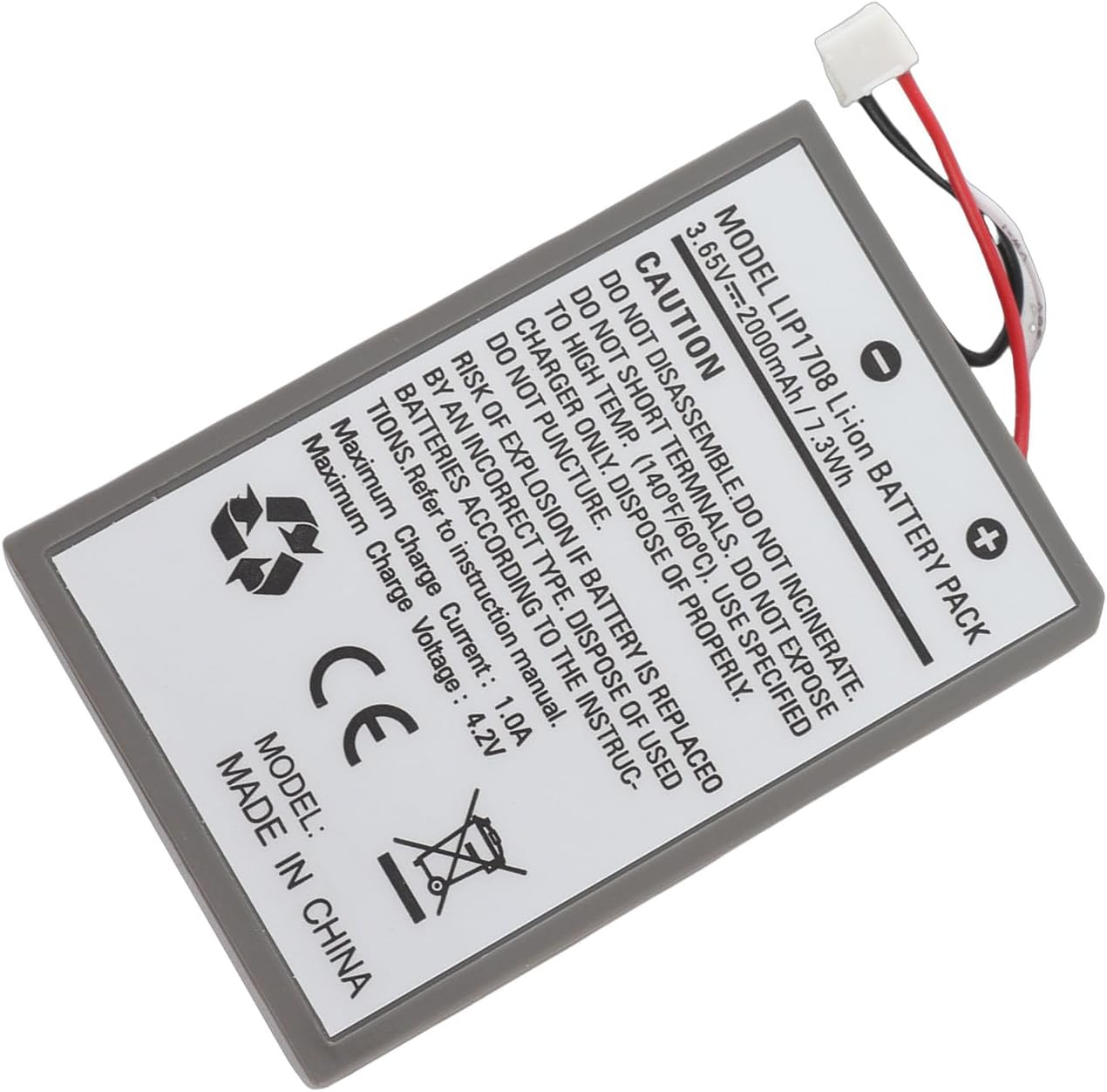 Upgrade 2000mAh LIP1708 Replacement Battery for Controller, Reliable Game Controller Battery for CFI‑ZCT1W Wireless