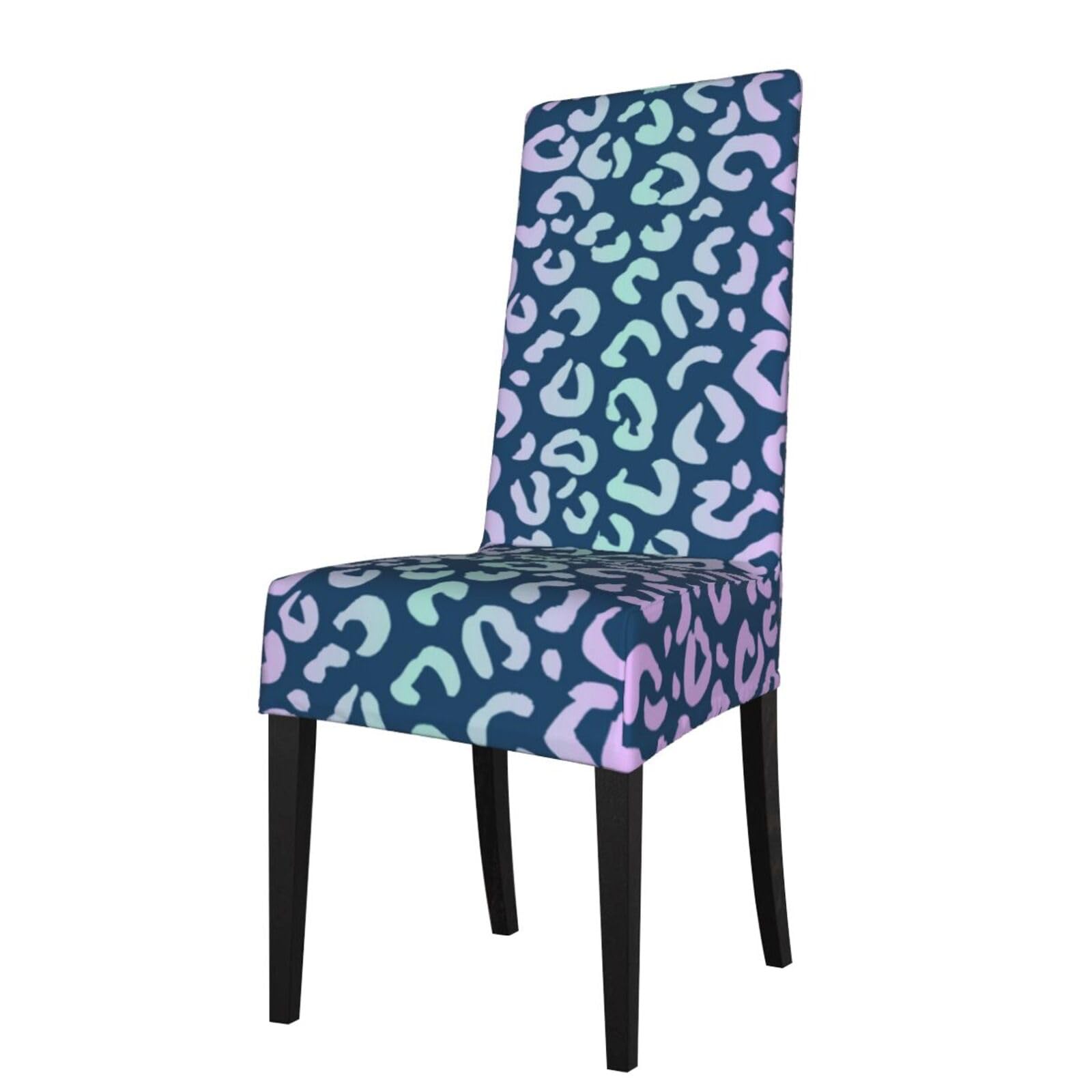 LKYMOH Animal Background Leopard Or Cheetah Or Jaguar, Chair Covers Stretch Chair Slipcovers for Dining Room, for Party Pet Protection Universal Fit Soft Polyester