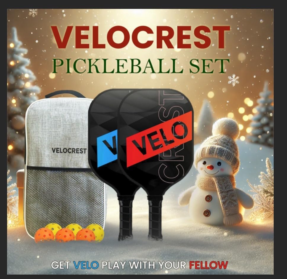 Miniatura 4 de Juego de paletas de pickleball 2 paletas ligeras con material de fibra de carbono y acabado de fibra de vidrio para disparos controlados, diseño