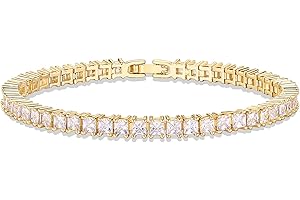 14K Gold-Plated Tennis Bracelet: Timeless Shimmer for the Wrist