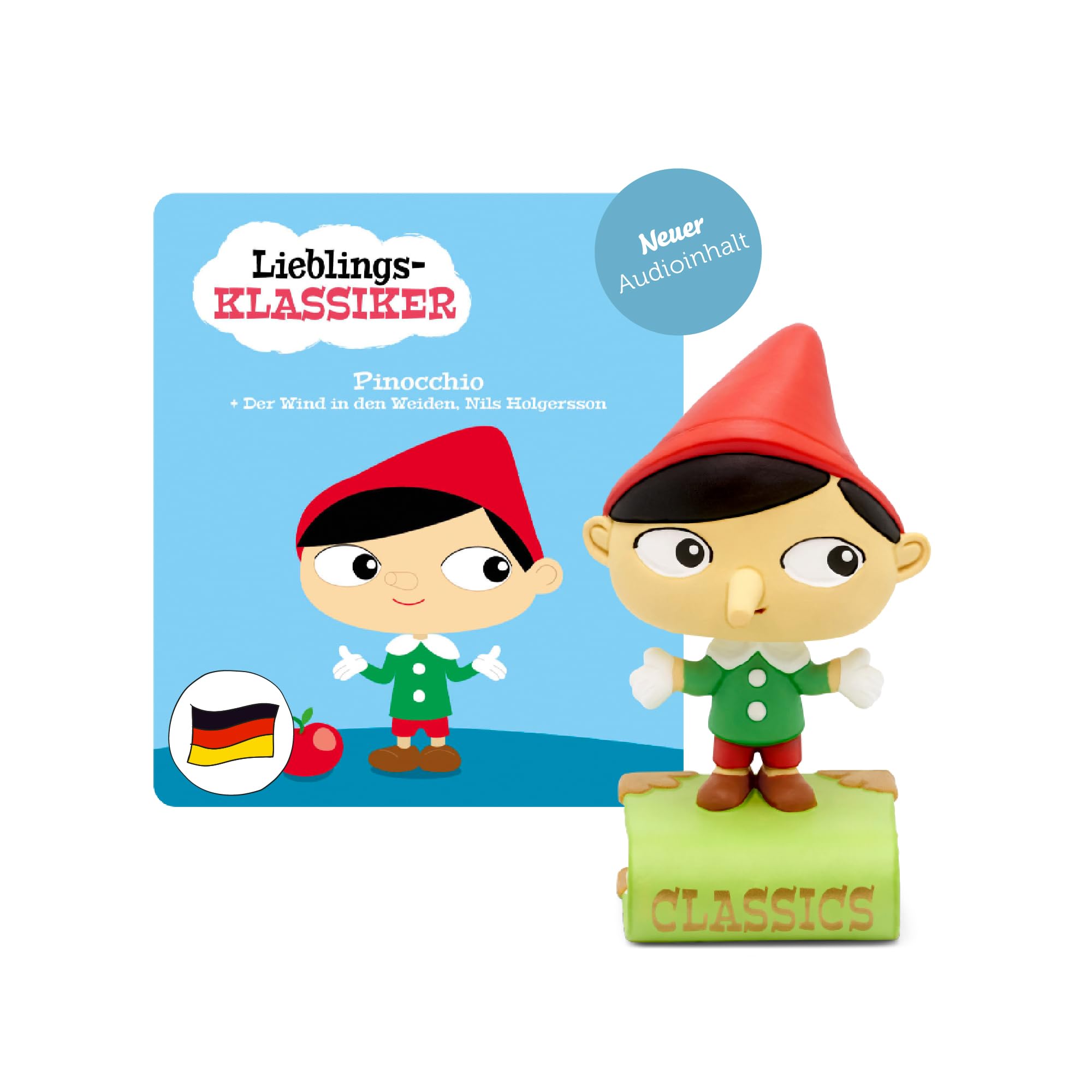 tonies Audio Figures for Toniebox Favourite Classics, Pinocchio and 2 Others, Audio Book for Children from 3 Years