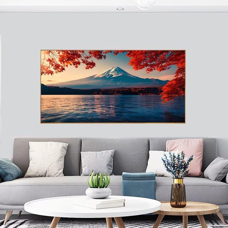 Peinture diamant cristal océan : artisanat de strass haut de gamme 70x140 cm
