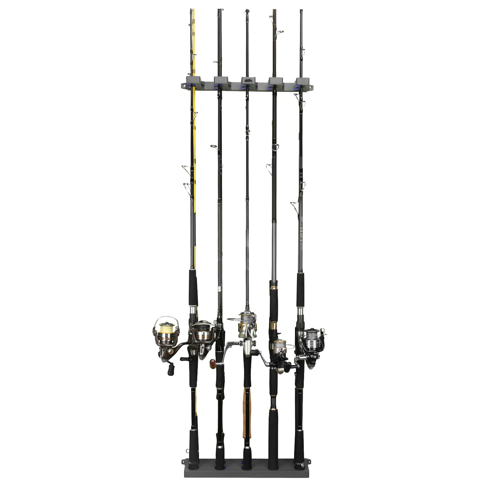 Supporto verticale per canna da pesca a parete Rack per 10 canne da pesca Supporto per canna da pesca Garage Rack verticale per canna da pesca