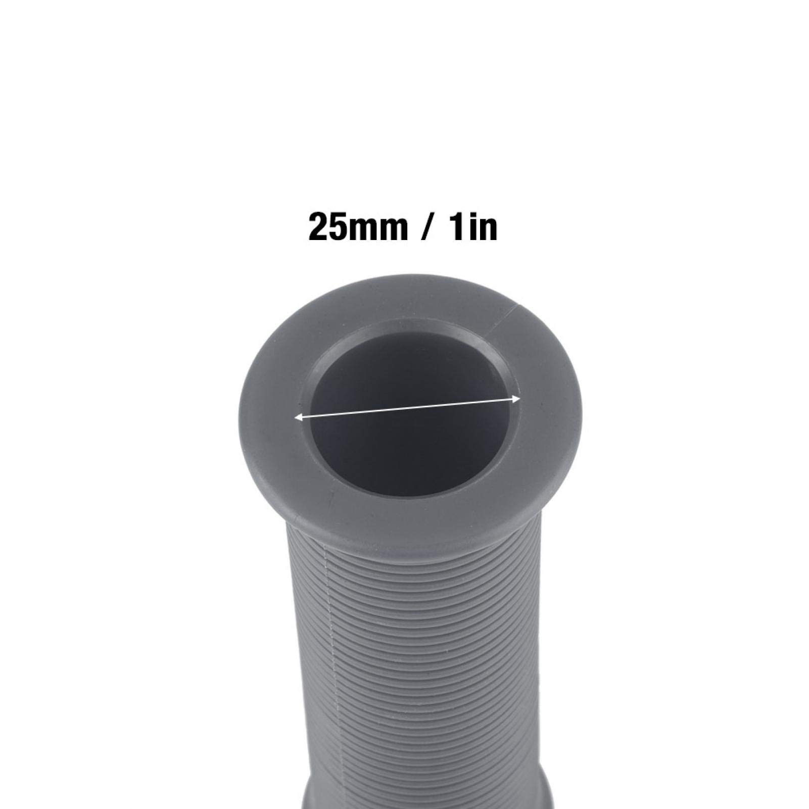 Manopole Moto Universali 25mm In TPU - Stile Vintage Per Manubri, Nero - Foto 9