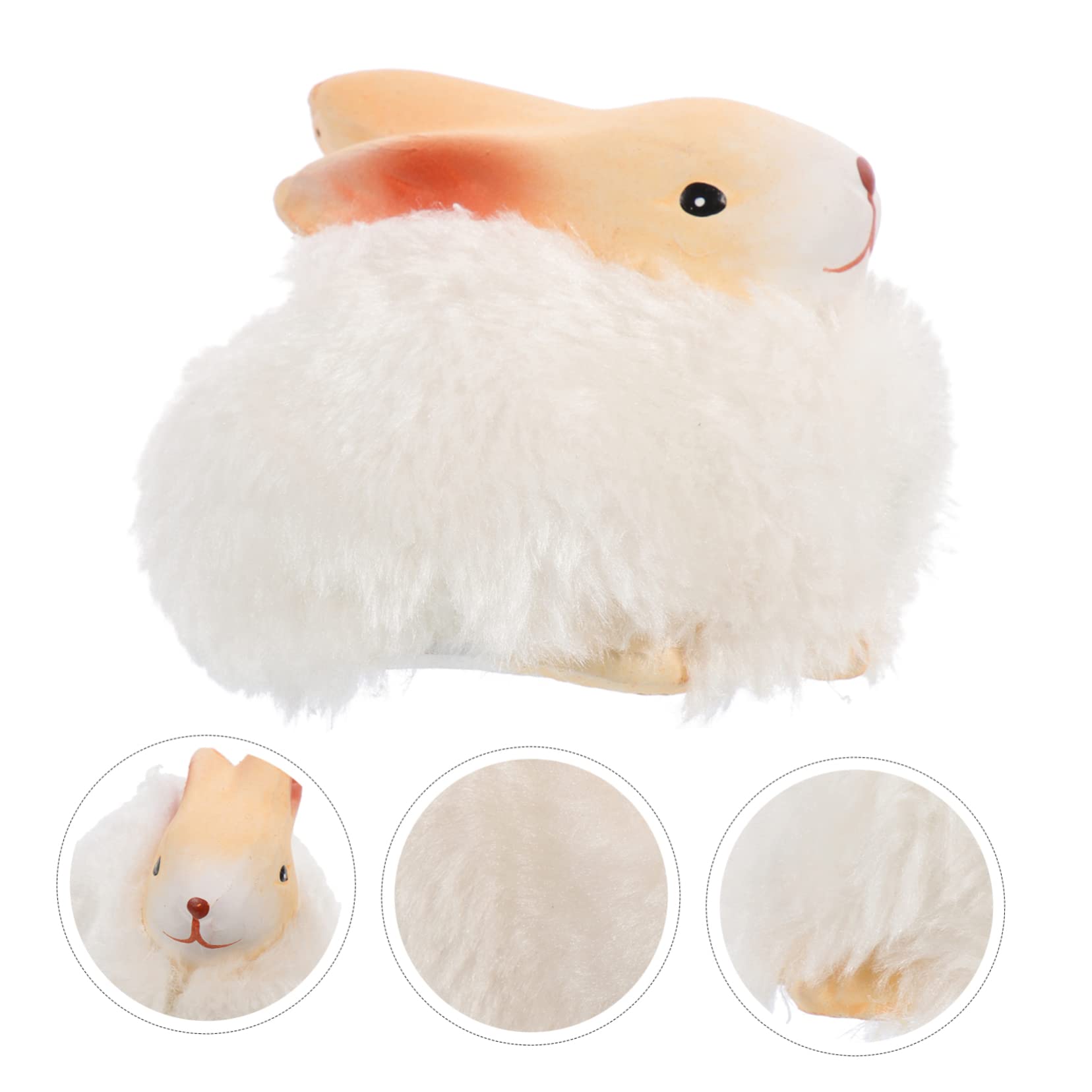 OUNONA 4 Piezas De Conejito De Pascua Adorno De Conejo De Pascua Centro De Mesa De Pascua De Primavera Decoraciones para Salas De Casa Mini Colección De Conejitos Figura De Año del