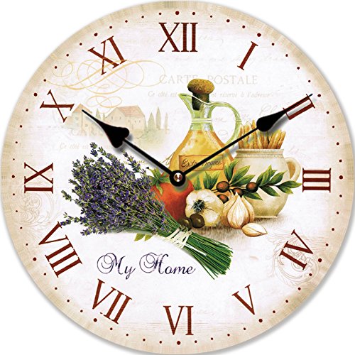 Tinas Collection Horloge Murale (Lavande)