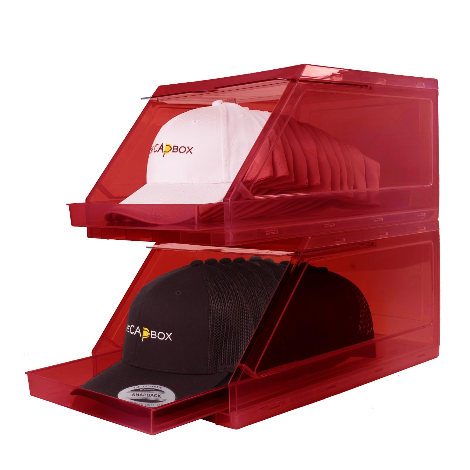 Amazon.com - The CapBox 2.0 (2 Pack Red) Hat Organizer for