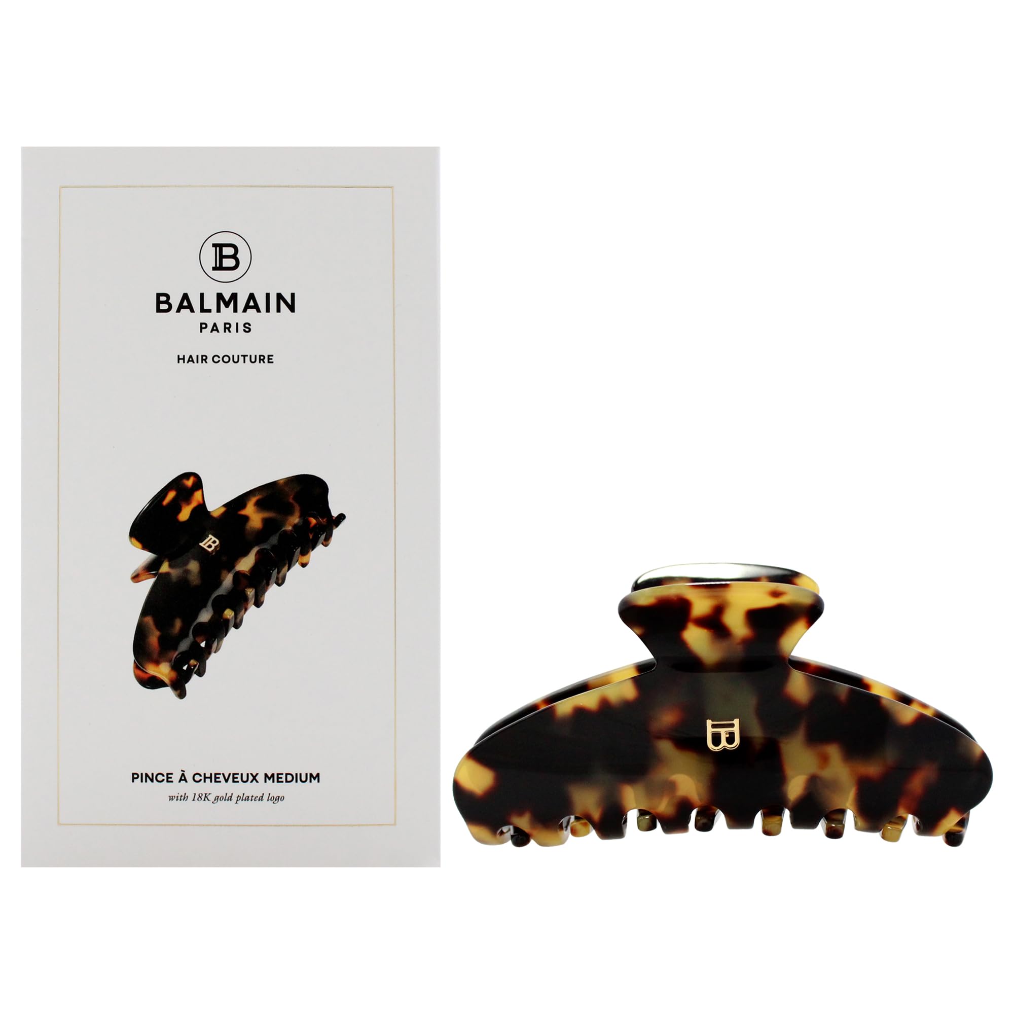 Balmain Haarclip Tortoise Shell Medium