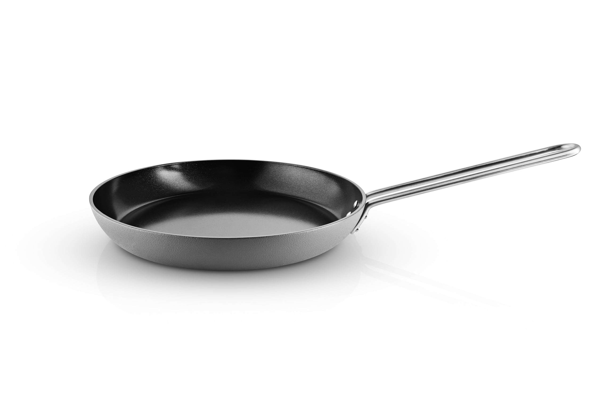 Eva Trio patelnia Grey Line 28 cm, ceramiczna powłoka zapobiegająca przywieraniu Slip-Let®, łatwe i efektywne przygotowanie, idealna do wszystkiego, od chrupiących skórek po delikatne składniki, szara