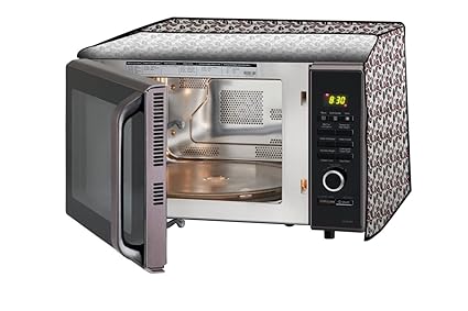 Stylista Microwave Oven Cover for Bajaj 23 L Convection (2310 ETC), Corals Pattern Grey