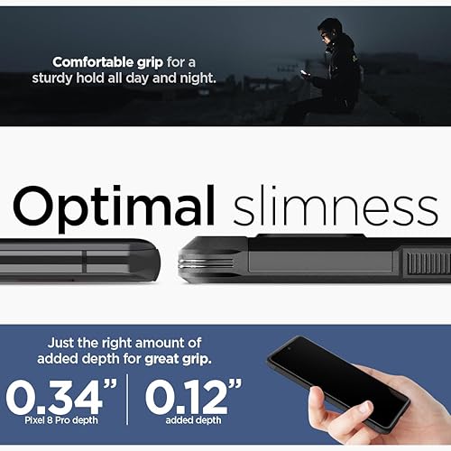 Miniatura 5 de Spigen Tough Armor diseñado para Pixel 8 Pro Case (2023) - Negro