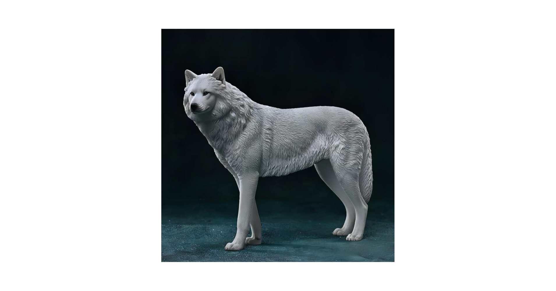 ホッキョクオオカミ＆ホッキョクグマラブ Amazon | JXK Studio 1/6 フィギュア オオカミ 北極狼