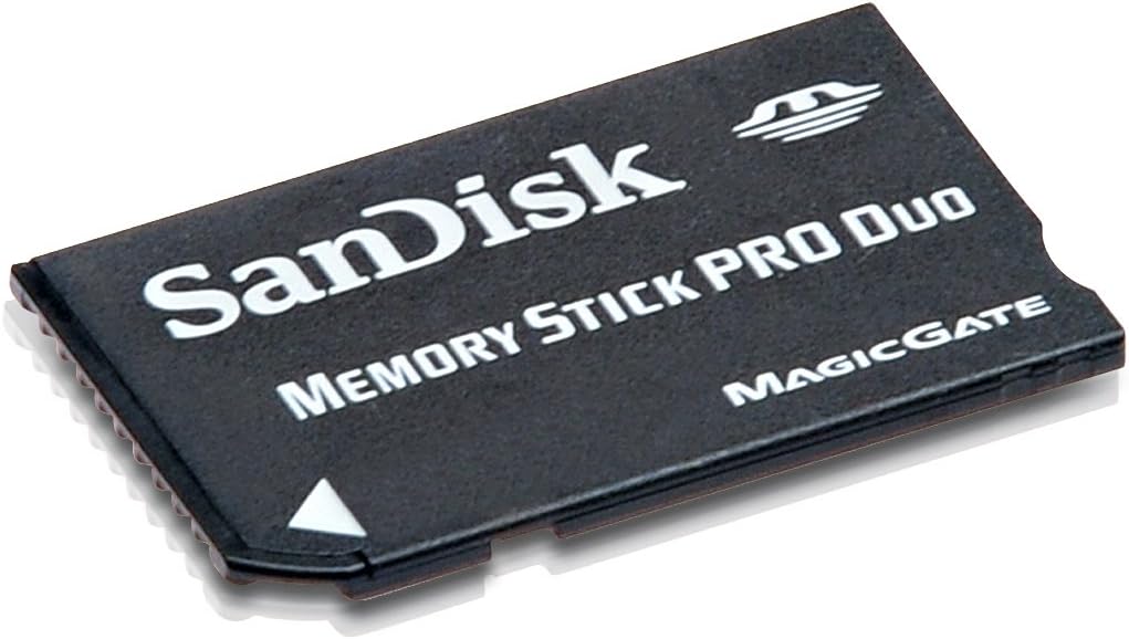 SanDisk Flash 4 GB Memory Stick PRO Duo Flash Memory Card SDMSPD-004G, Black