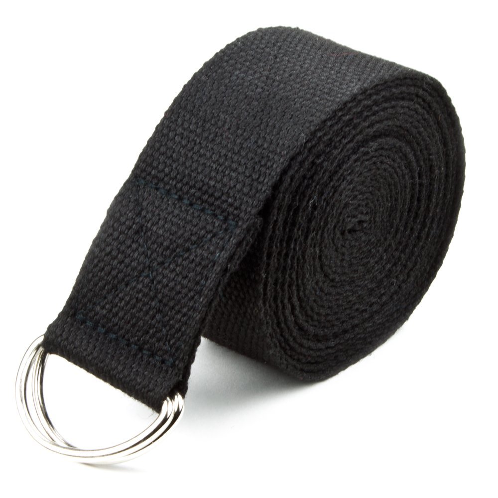 Leosportz Cotton Yoga Strap with Metal D-Ring-image-29
