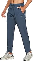 NORTHYARD Men's Lightweight Quick Dry Joggers - Athletic Running Workout Pants with Zipper Pockets, UPF 50+