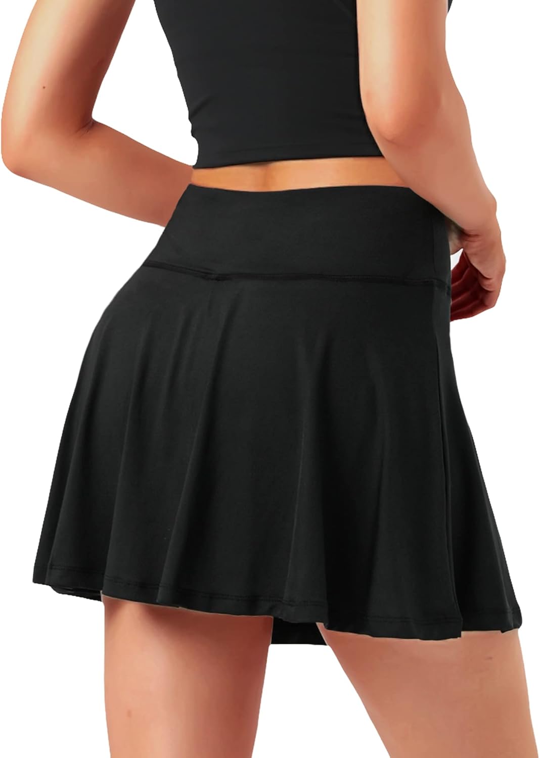 Stelle Women's High Waisted Tennis Skirts Golf Skorts with Inner Shorts for Athletic Running Workout Sports at  Women’s Clothing store