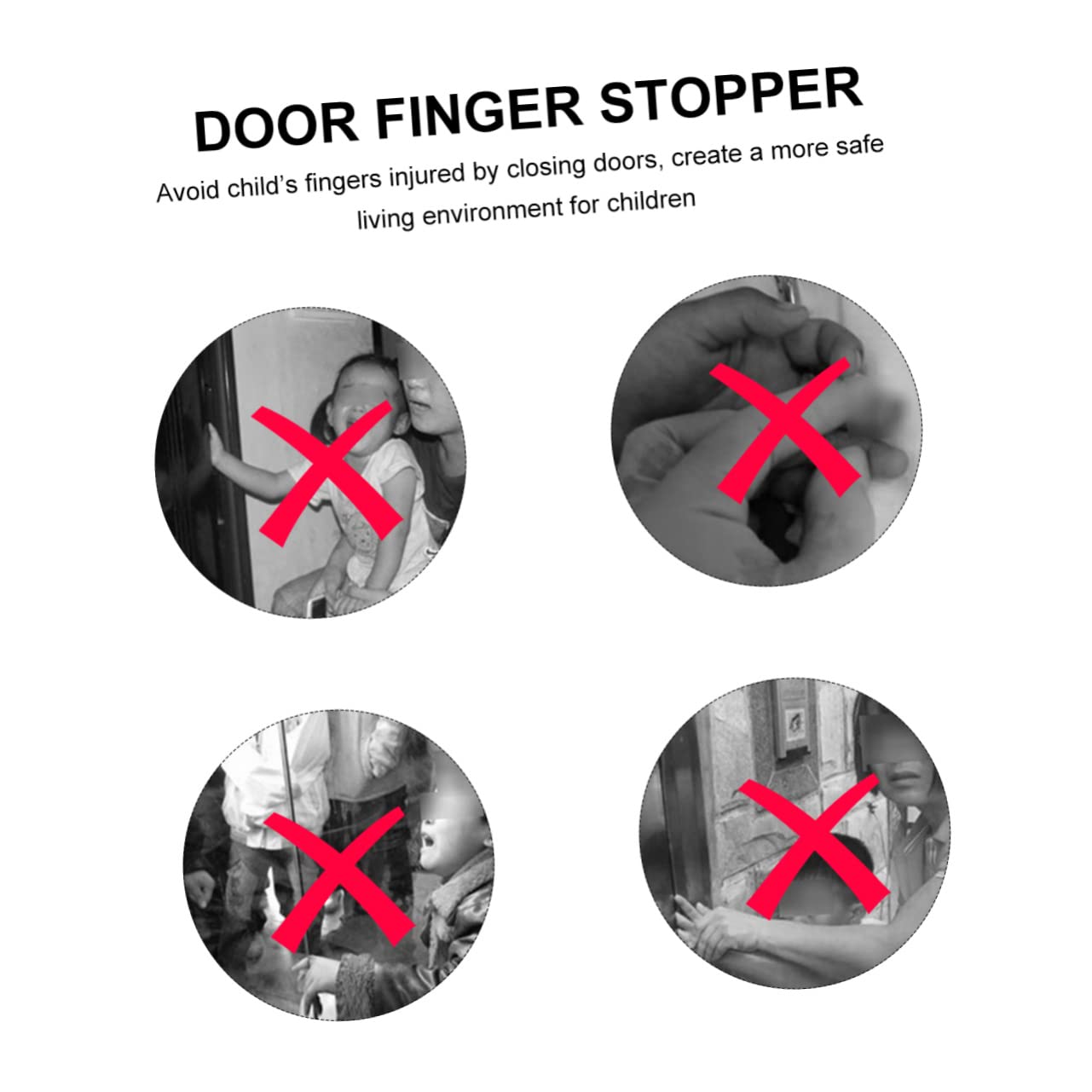 BESTonZON 5stücke Professioneller Türstopper Für Junge Mädchen Finger Und Klemmschutz Für Türen Installieren Vielseitig Einsetzbar Schützt Junge Mädchen Und Kleinkinder Vor