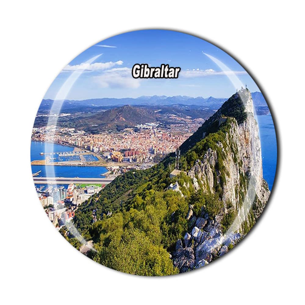 Muyu Magnet Gibraltar Fridge Magnet Travel Souvenir Gift Refrigerator Crystal Magnetic Sticker Collection