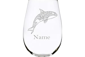 Orca Personalized Stemless Wine Tumbler