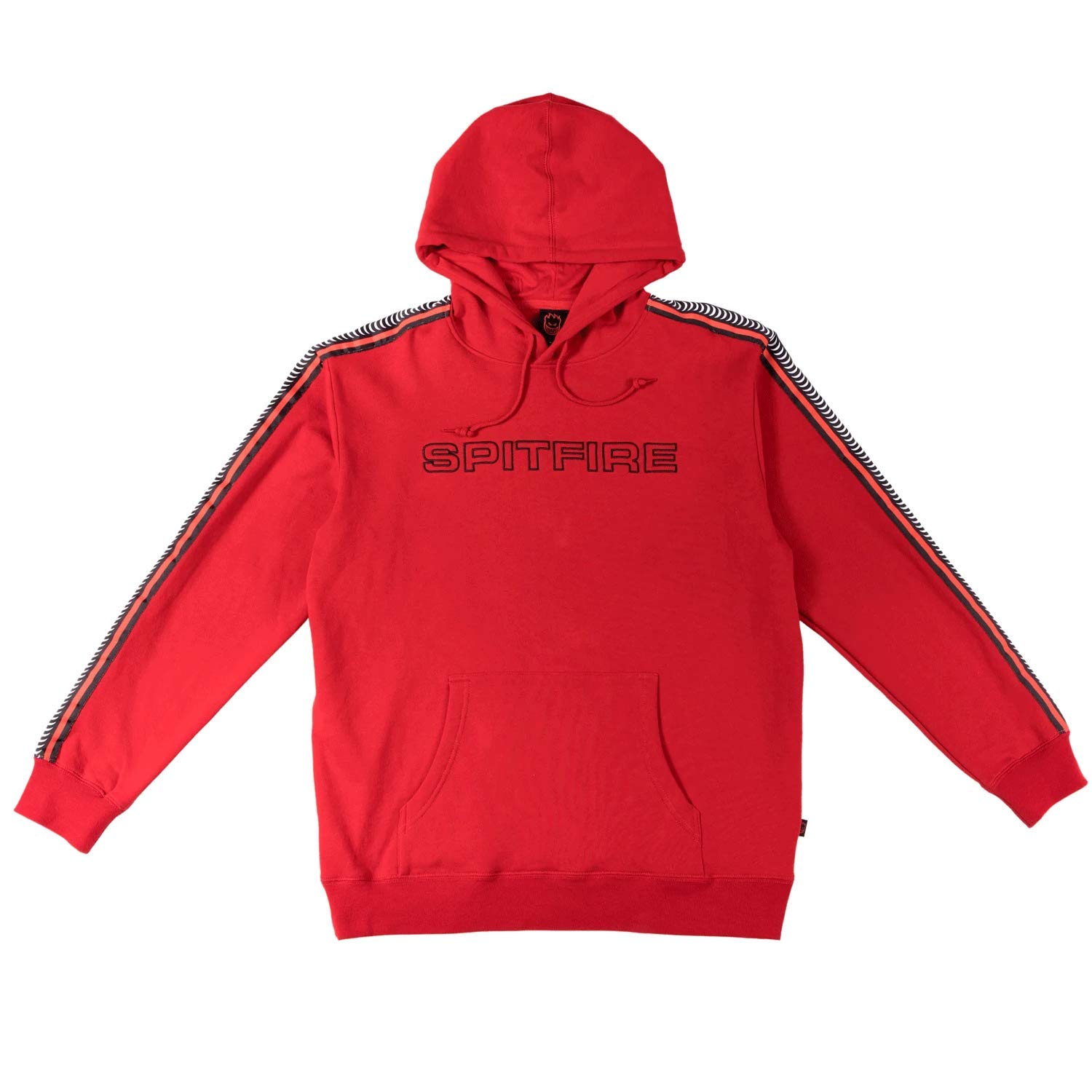 Spitfire Wheels Hoody Sweatshirt Classic 87 Swirl Pullover Red