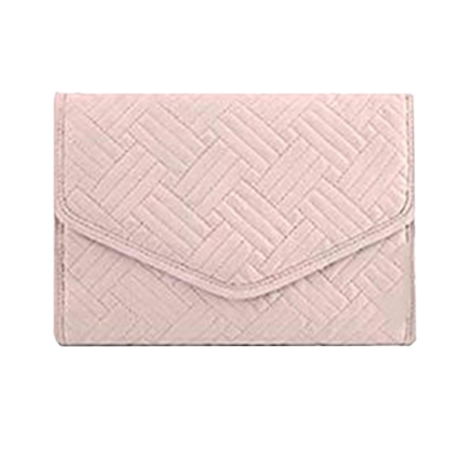 RUWLFE 1Pcs Travel Jewelry Organizer Case, Foldable Roll, Quilted Storage Bag For Necklace, Earrings, Bracelet, Ring for Rings, Necklaces, Earrings
