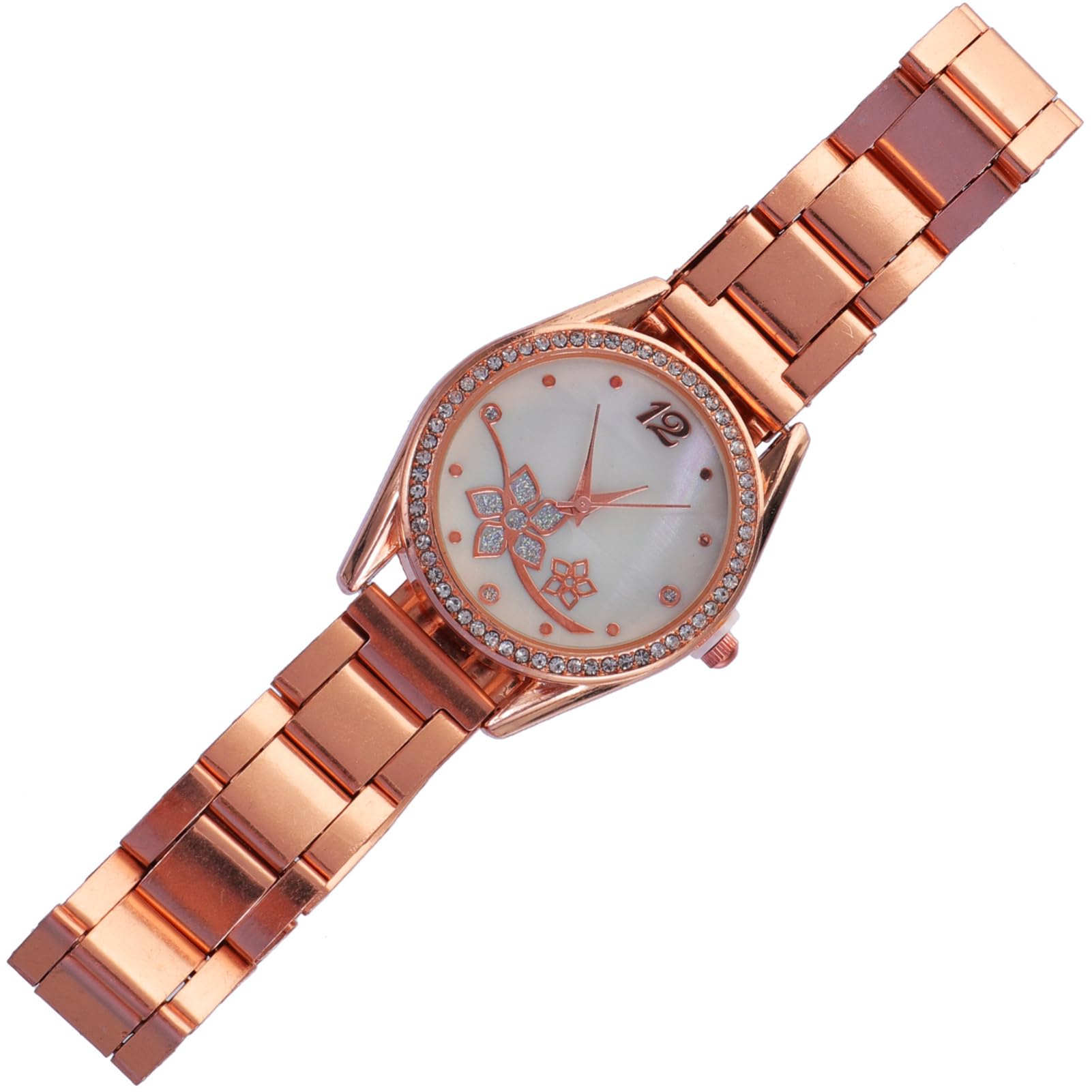 5pezzi Orologio Da Polso Con Design Fiore Per Ragazze Orologio Digitale Elegante Con Cinturino Per Adolescenti Con Brillantini Preciso e Materiale Sicuro