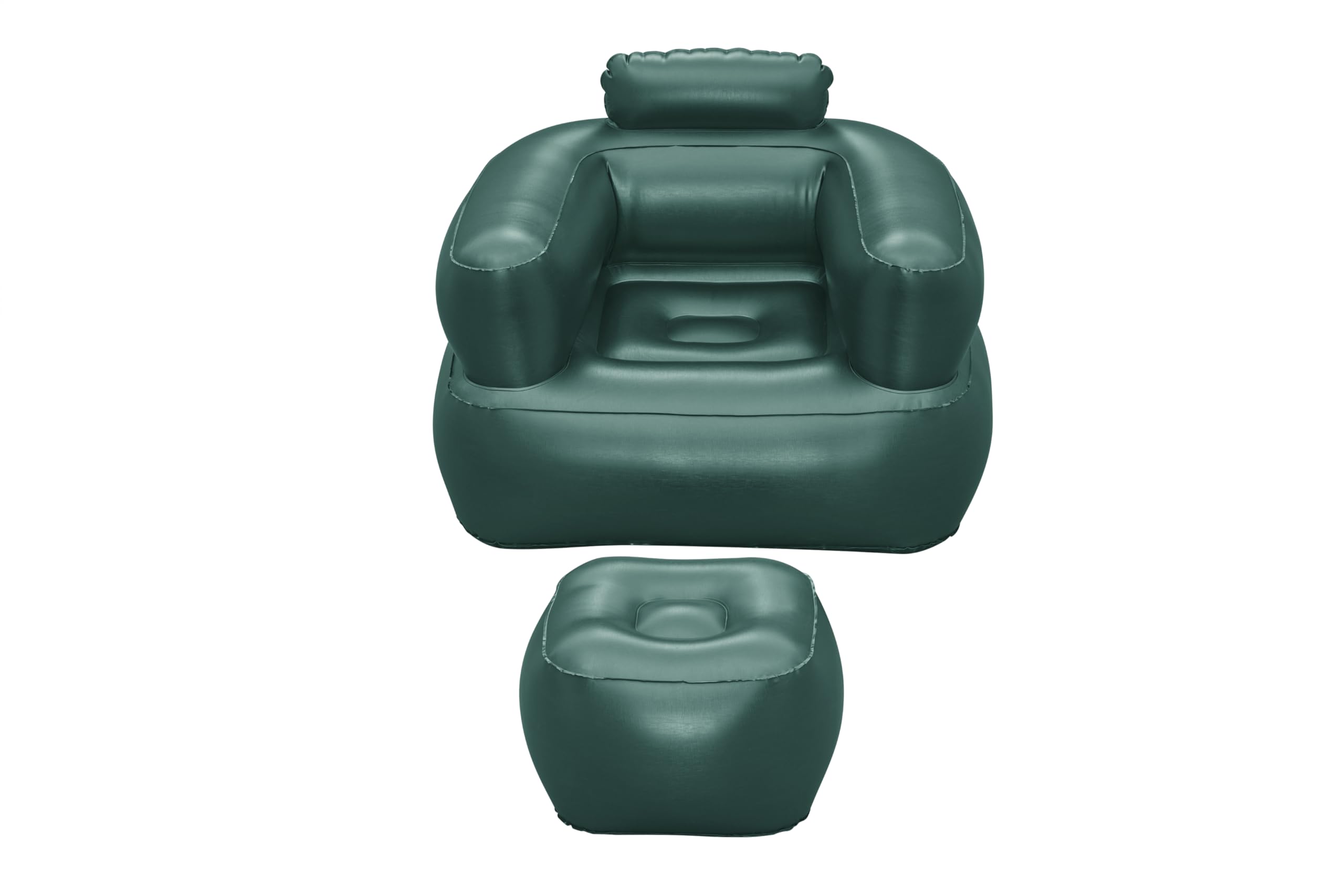 Bestway Fauteuil conflable Comfi Cube - 107 cm x 99 cm x 80 cm - Vert - Gris