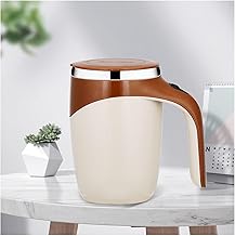 HEYEZEXI Automatic Self-Stirring Coffee Mug with Lid | Portable Mixing Mug for Hot & Cold Beverages | Ideal for Chocolate, Milk, Protein Shakes & More | Perfect for Home or Office