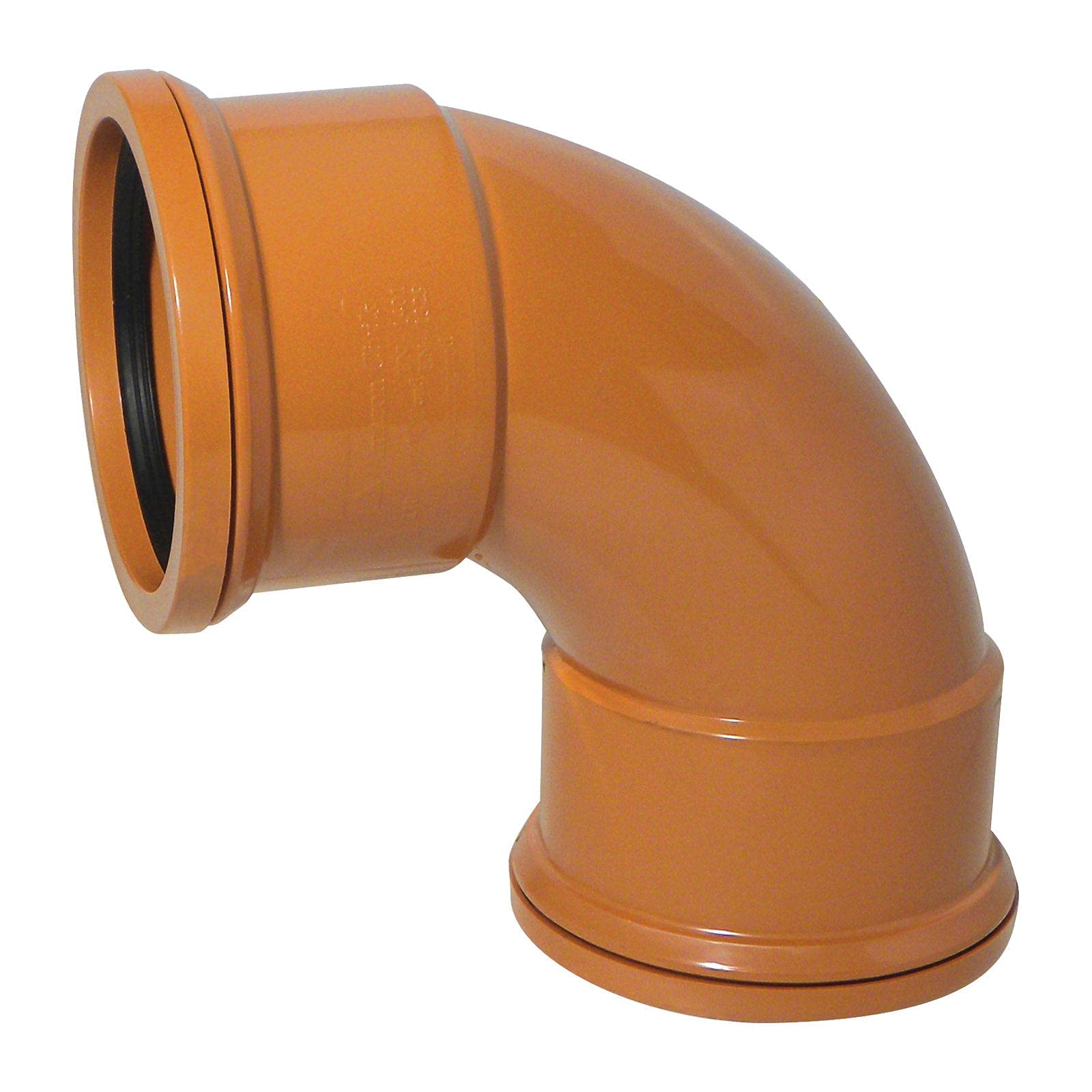 Truly Pvc Supplies Terracotta 90° Bend (Double Socket) 110Mm Underground Drainage Pipe Fittings Bend Trap Gulley Socket Grid Coupler