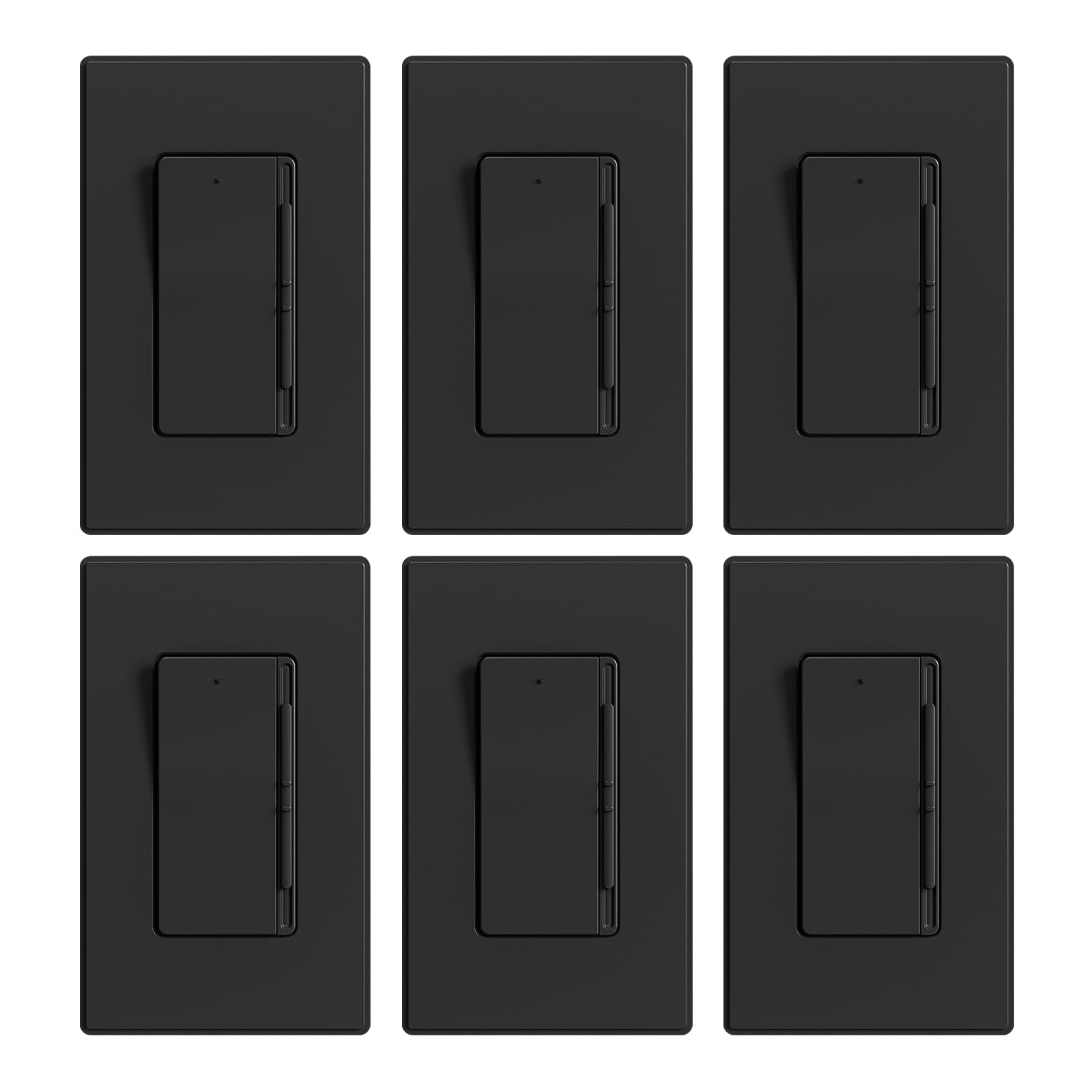 ELEGRP Digital Slide Dimmer Light Switch, Dimmer Switch with Decorative Frameless Design Wallplate for LED/CFL, Incandescent,Halogen Bulbs, Single