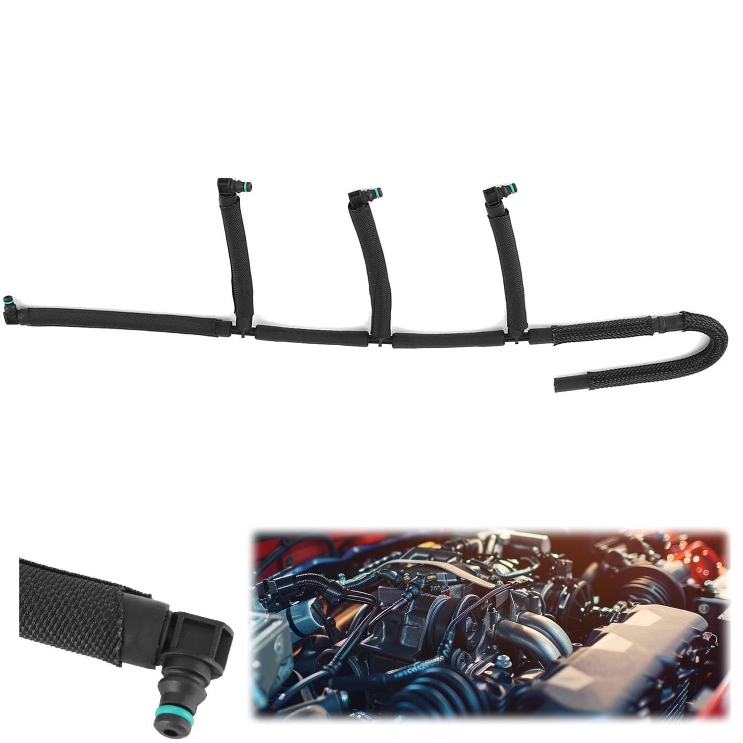 Tubo di Ritorno Carburante per A1 1.6 TDI 2010-2015, Tubo di Overflow 03l130235a 03l130235af 03l130235p, Sostituzione Facile per Perdite Carburante