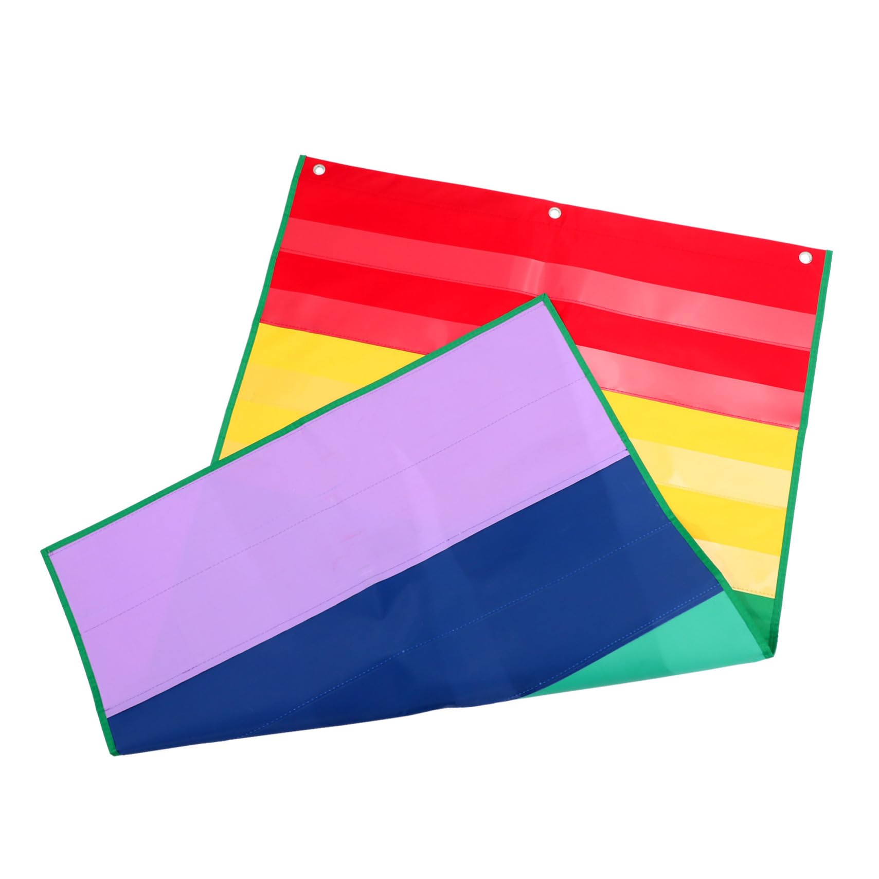 Lurrose 4piezas Organizador De Carteles Didácticos De Pared Soporte De Tarjetas Para Aula Material Educativo Pocket Chart De Aprendizaje Bolsillos Para Clases y Presentaciones
