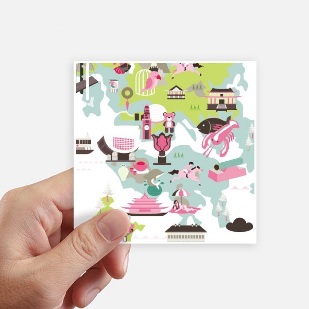 Autocollants carte de Hong Kong pour personnaliser et reconnaître vos bagages