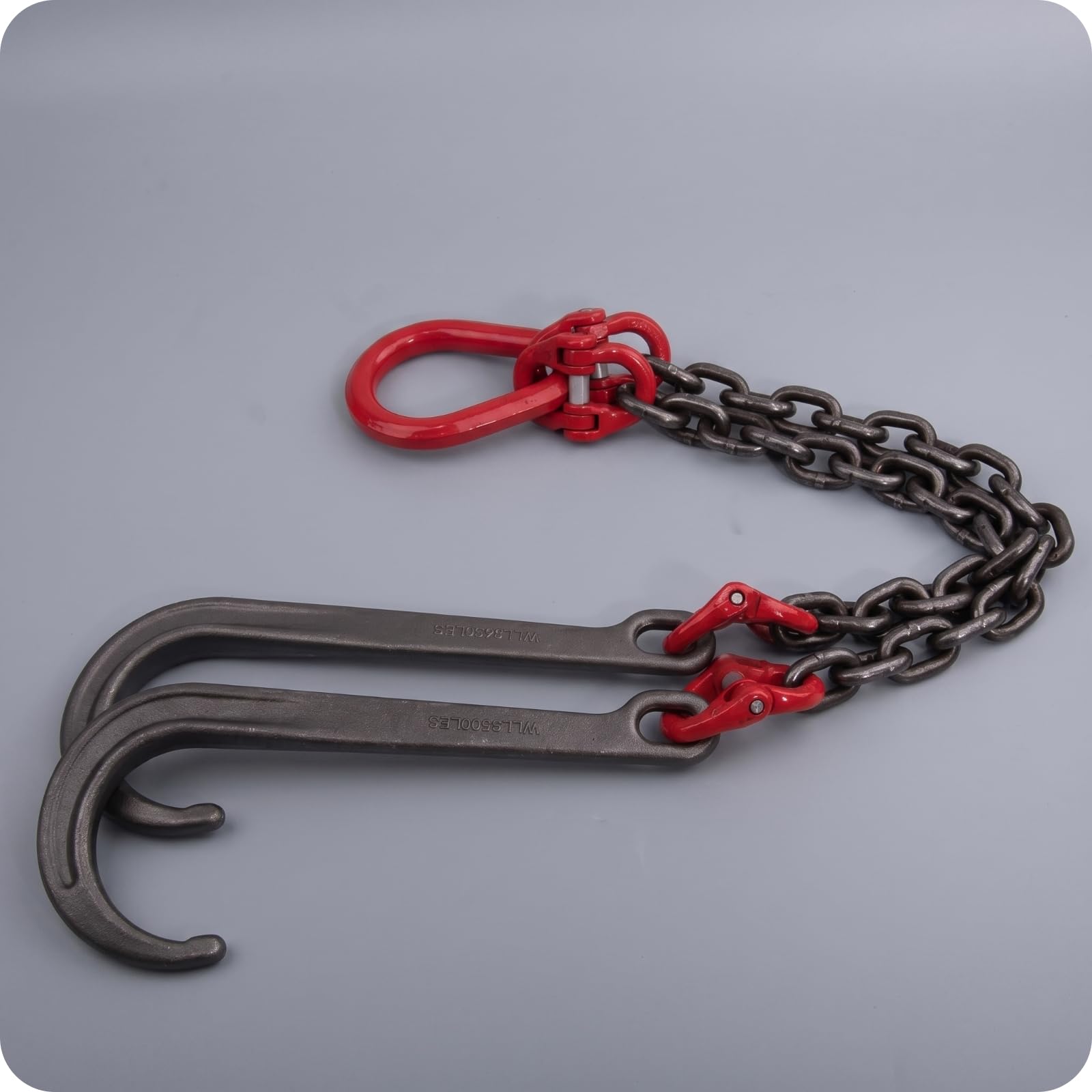 predolo 10 Mm Eslinga Cadena 2 Patas Eslinga con Ganchos Anilla Equipo Industrial