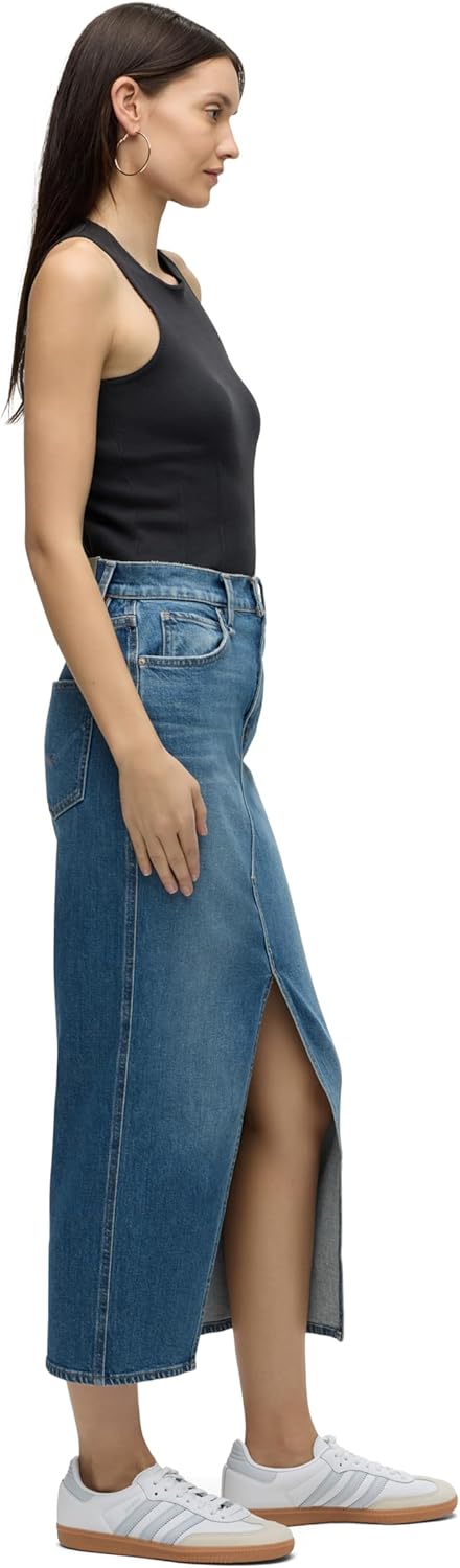 Hudson Women's Reconstucted Midi Skirt