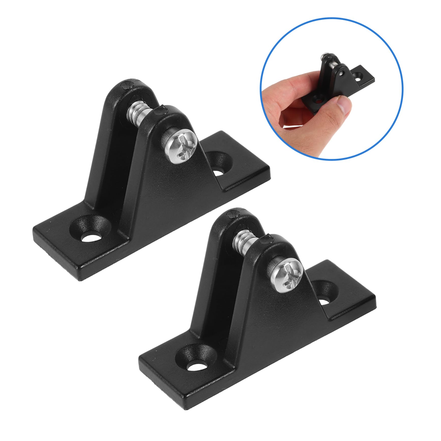 Accessori per Bimini Top 2 Pezzi Tappi estremità Occhiello in Nylon Nero Resistente per Imbarcazioni Marine e Yacht Montaggio Protezione Solare per Barche e Camper